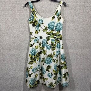 Ann Taylor Silk‎ Floral Print Dress Women's 10 Elegant Feminine Church Wedding
